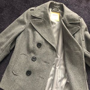 Gray pea coat